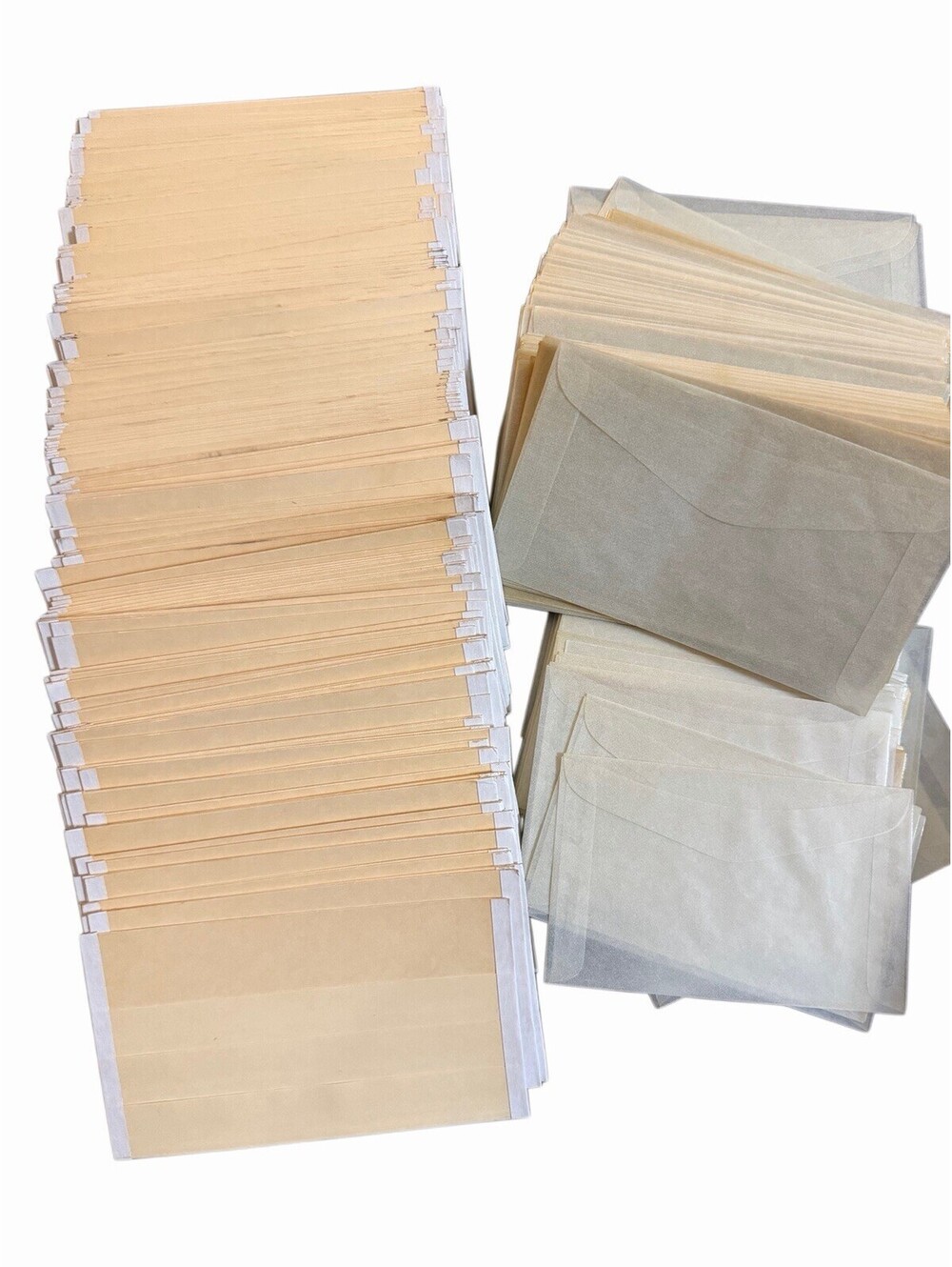 Vintage Glassine Envelopes And 3 Strip Stamp Approval Cards Lot Of Hundreds